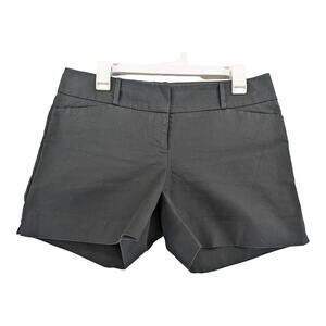 The Limited Casual Chino Shorts 8‎ Black Low Rise Staple Everyday Versatile Belt